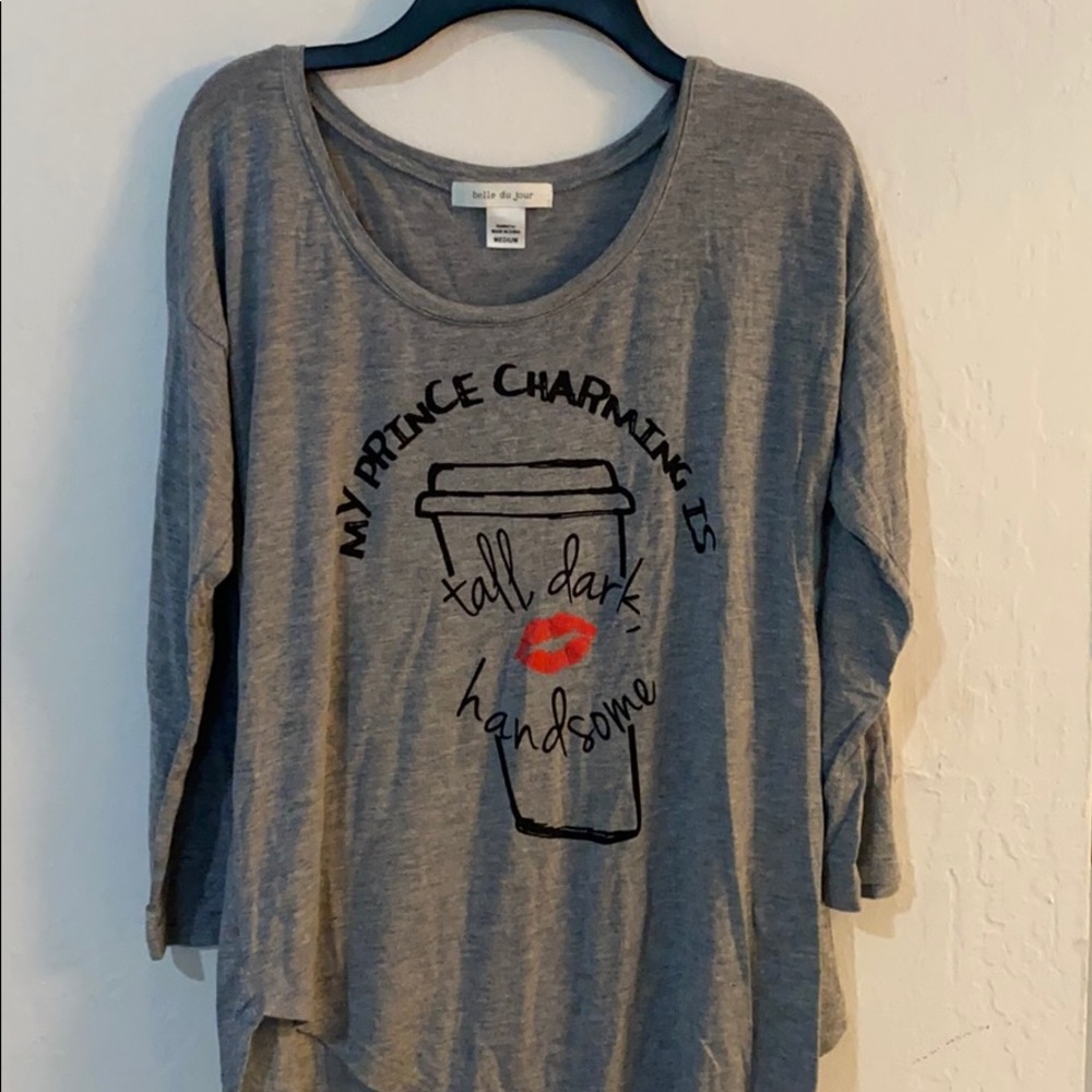 Gray long sleeve shirt